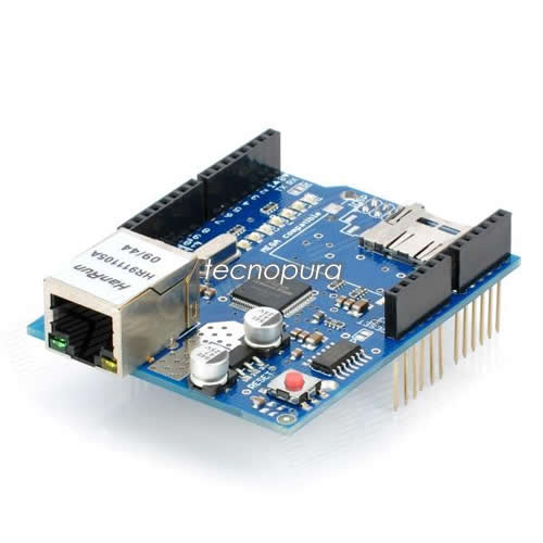 Shield Ethernet W5100 Arduino Módulo Red Arduino Uno Mega Tecnopura 8839