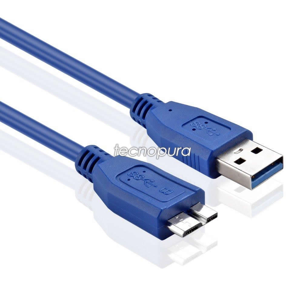 medios de comunicación Melódico ordenar Cable USB 3.0 para disco duro externo de Micro USB 3.0 tipo B a USB 3.0  tipo A - Tecnopura