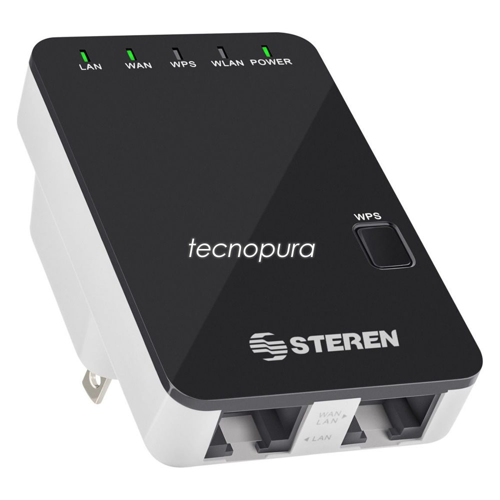 Repetidor Wifi amplificador de señal 2,4 GHz 300Mbps y 15 m de cobertura -  Tecnopura